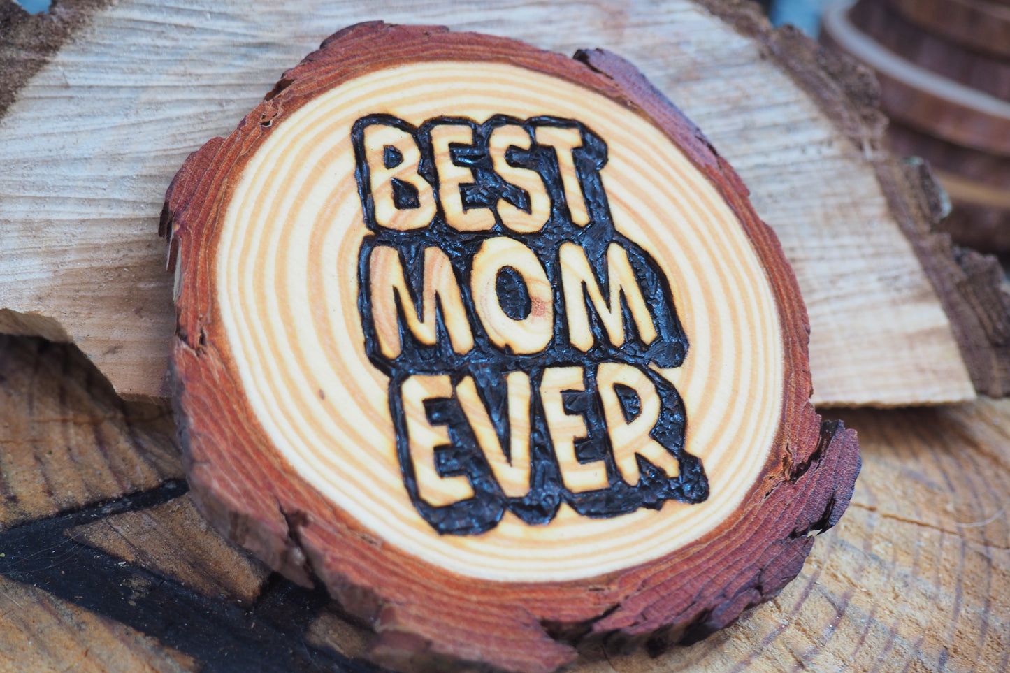 "Best Mom Ever" Coasters - 4pc