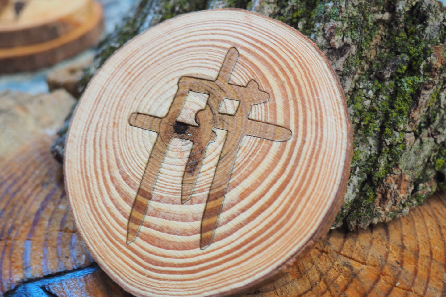 "Three Crosses" Coasters - 4pc