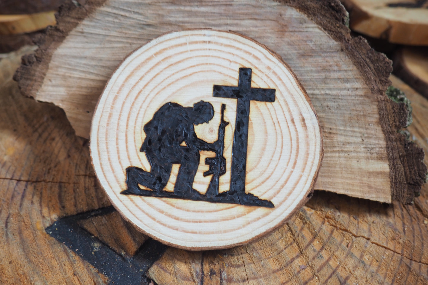 "Kneeling at the Cross" Coasters - 4pc