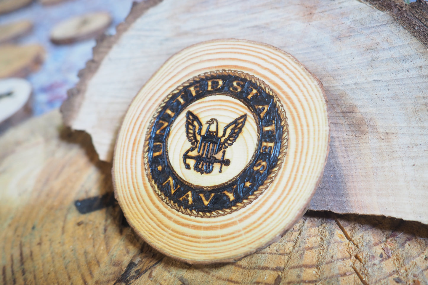 "United States Navy" Coasters - 4pc